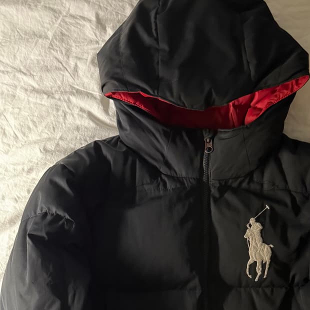 폴로 빅포니 패딩 블랙