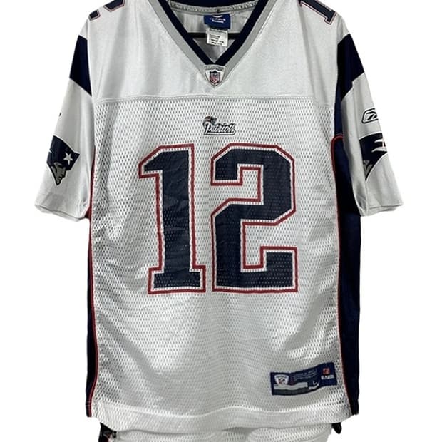 [L] REEBOK 뉴잉글랜드 패트리어츠 NFL 메쉬풋볼저지