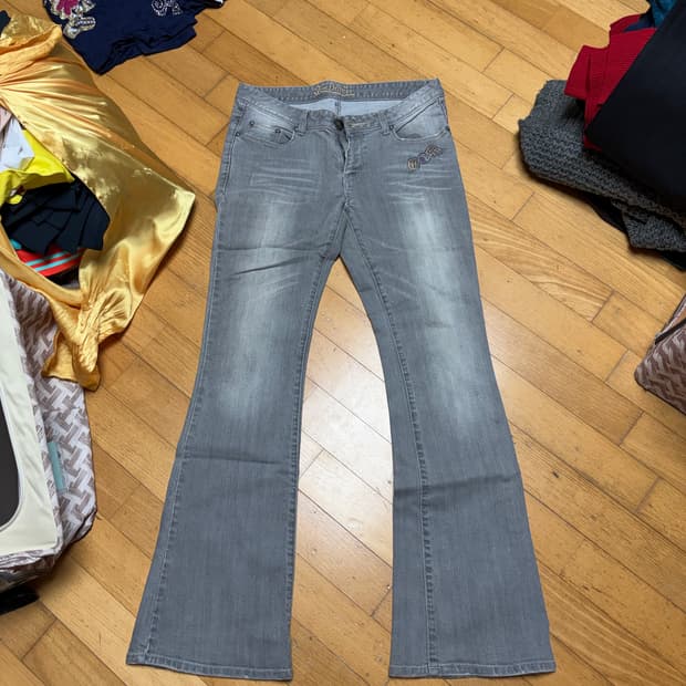 Vondutch 본더치 빈티지 y2k 플레어 데님