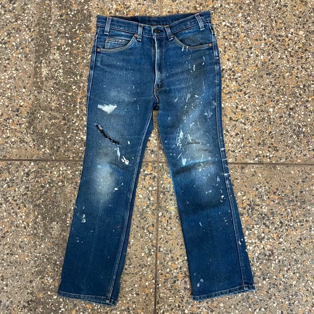 90s Usa Levi's 517 프린팅디스 데님팬츠
