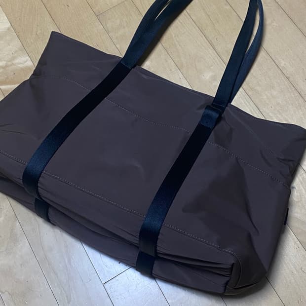 마지언타이틀 토트백 브라운 cafe tote 02