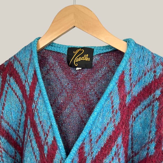 니들스 모헤어가디건 