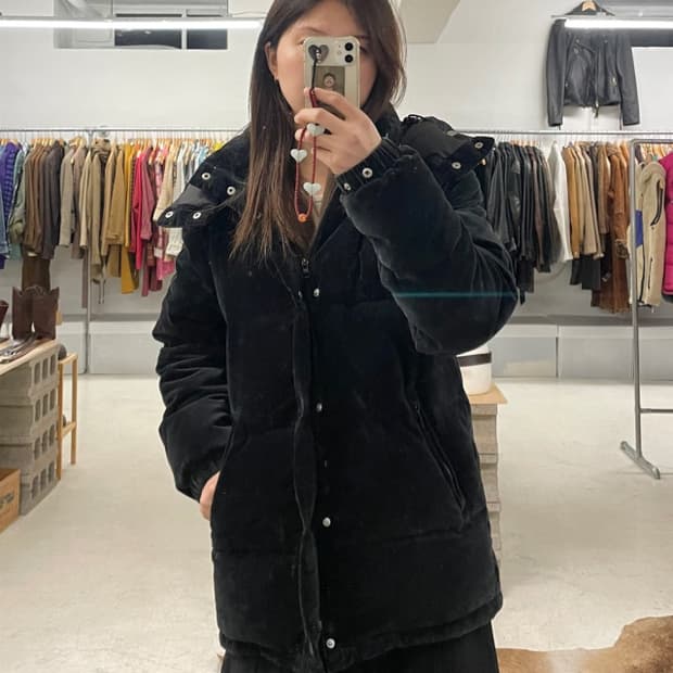 UNITED ARROWS velvet down padding 벨벳 패딩