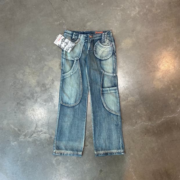 Blueskin 디테일 데님 팬츠