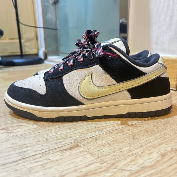 (W240) 나이키 덩크 로우 LX 블랙 스웨이드