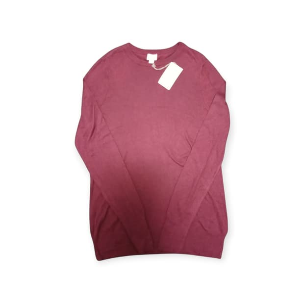 A new day 버건디 얇은 니트