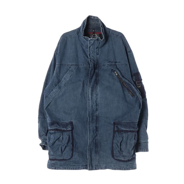 MAJAH FLAVAH 빈티지 데님 점퍼 XL