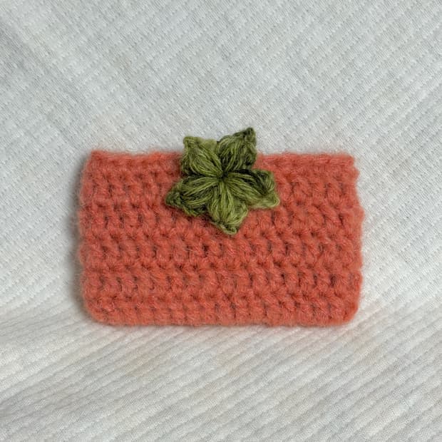 [핸드메이드] 토마토 모헤어뜨개 지갑