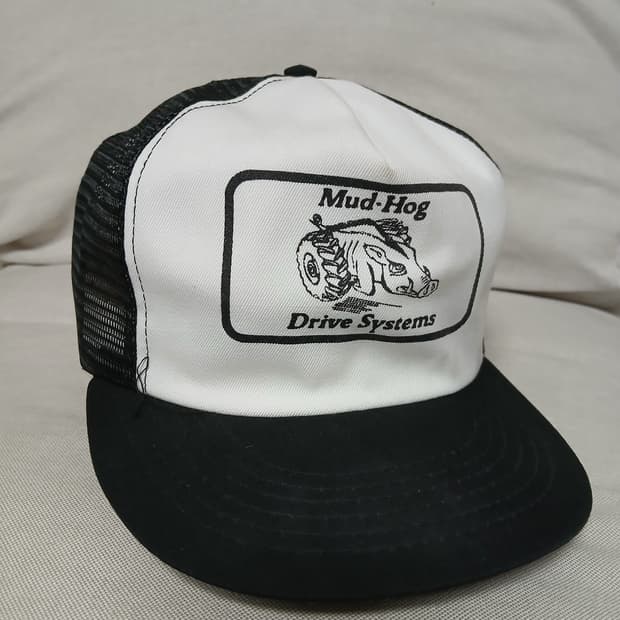 빈티지 trucker mash cap 