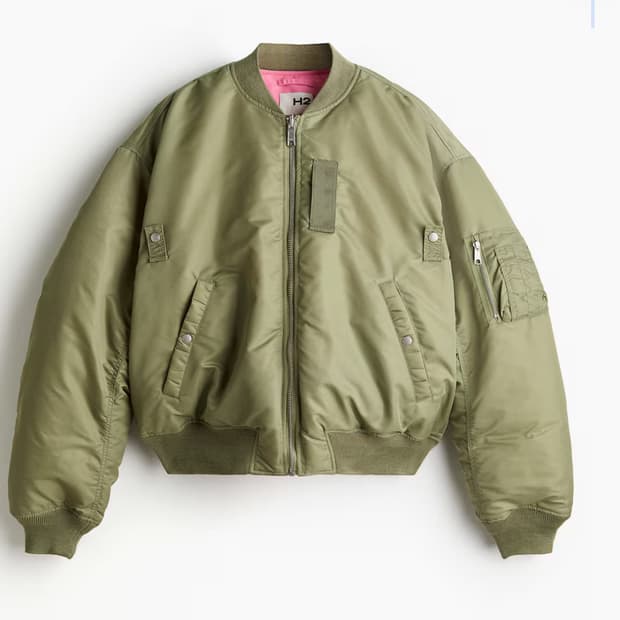 (구해요) hnm 리버서블 보머 