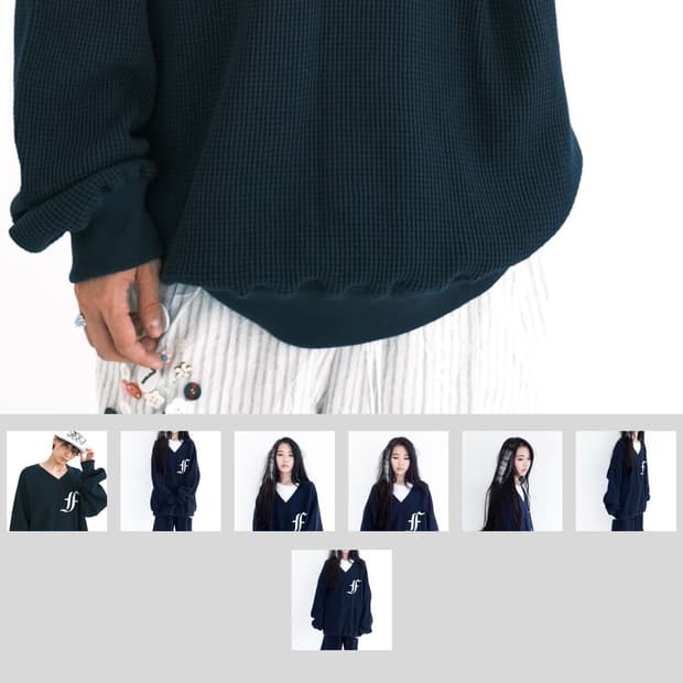 waffle boxy MTM (navy)