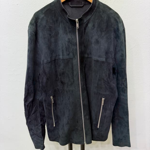 정품) 띠어리 남성 천연 스웨이드 양가죽 자켓 M