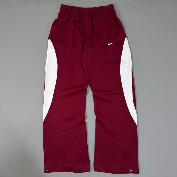 나이키 로고 트랙팬츠 바지 버건디 M [020906]