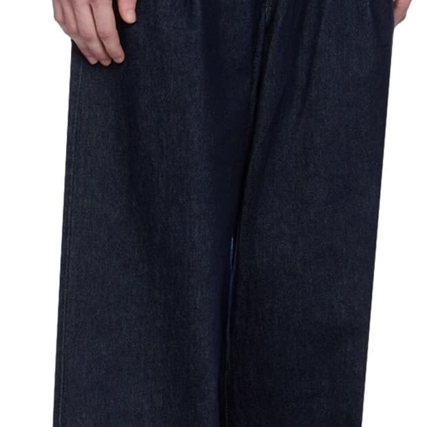 [34] 드리스 반 노튼 페닝 핀턱 하이웨스트 와이드 데님