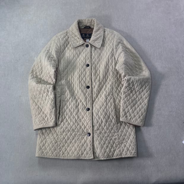 W 95 바버 퀄팅 버튼 자켓