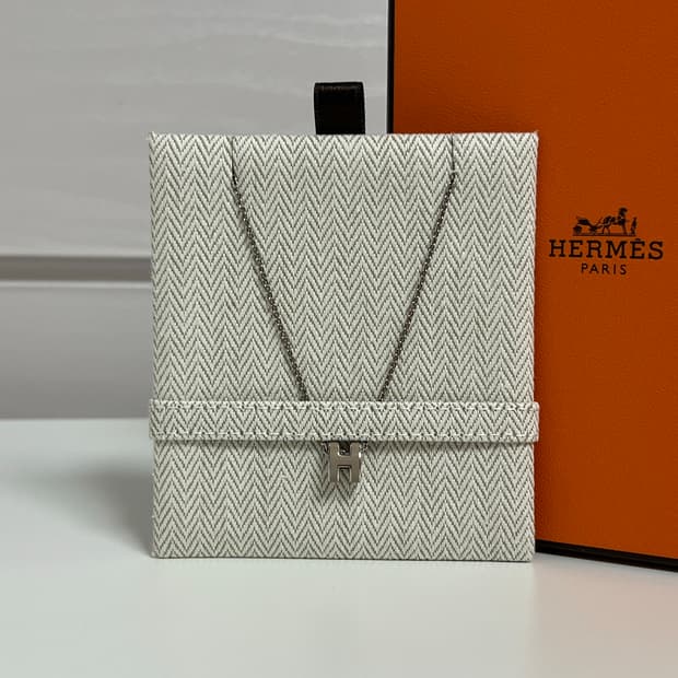 [정품] 새상품급 / 에르메스 미니 팝아슈 펜던트 목걸이 마롱 글라쎄