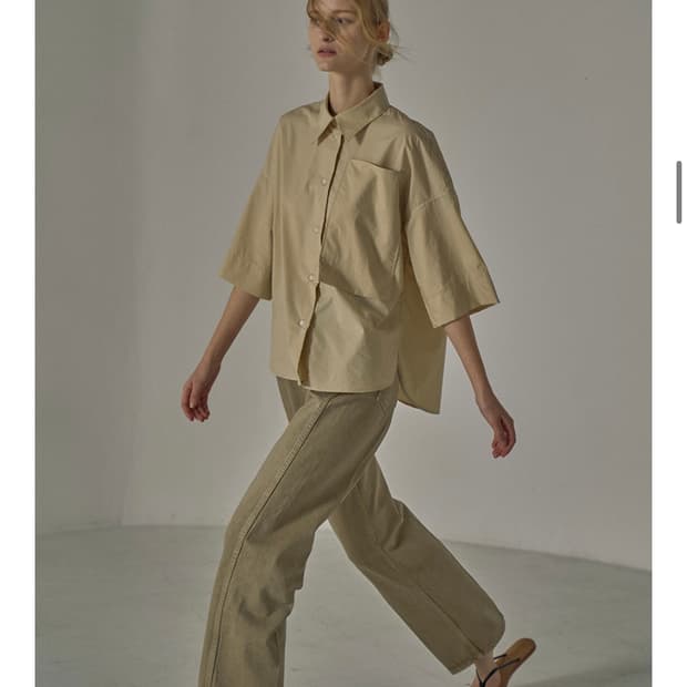 새상품 파사드패턴 클래식데님 dust khaki 