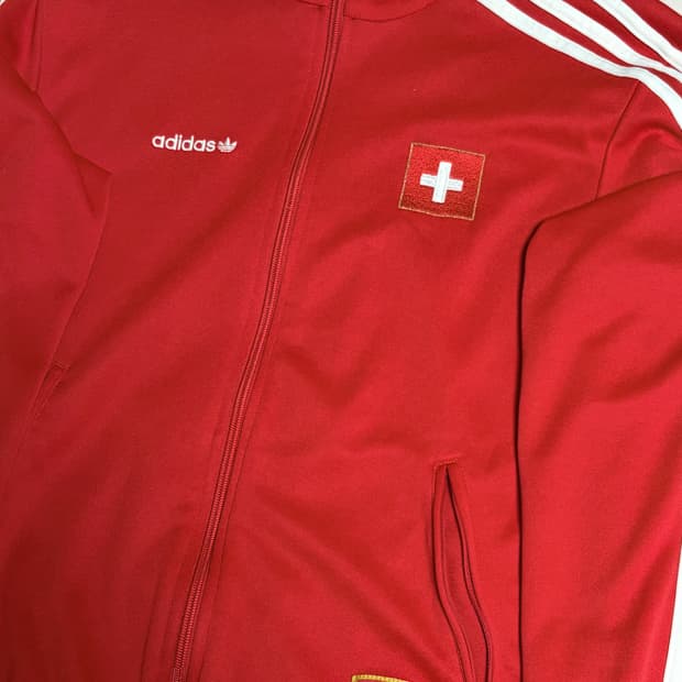 아디다스 스위스 져지 레드
