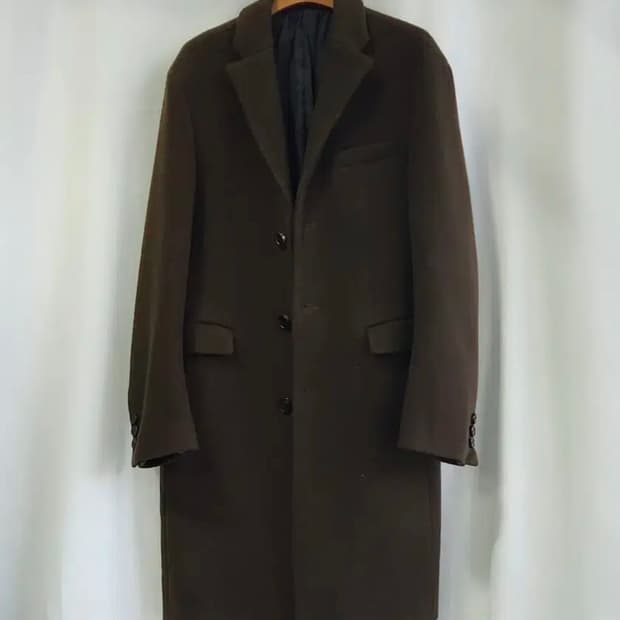 [시스템옴므] 울 캐시미어 싱글 쓰리버튼 코트 100