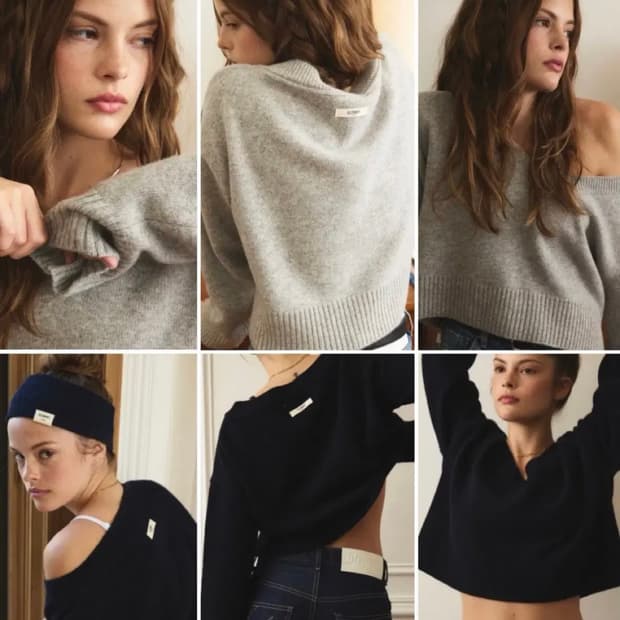 글로니 G classic v-nect knit pullover