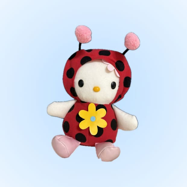 산리오 99년 고전키티 무당벌레 키티인형