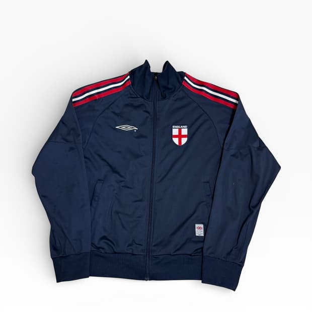 엄브로 잉글랜드 축구 트랙 자켓 네이비 110