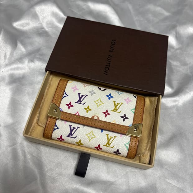루이비통 무라카미 멀티컬러 카드 지갑