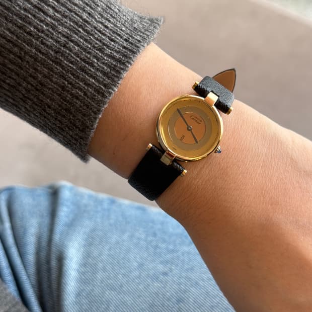 {까르띠에} 빈티지 머스트 방돔(vendome) 트리니티 다이얼 시계