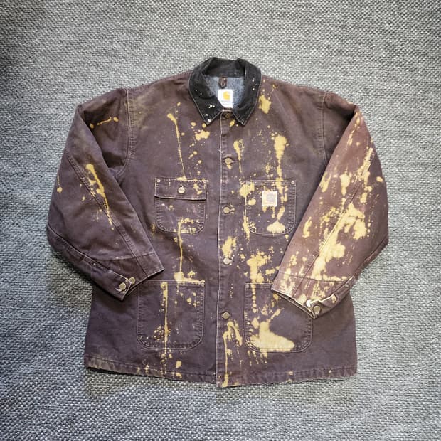 칼하트 코듀로이 넥 초어  자켓 브라운 XL