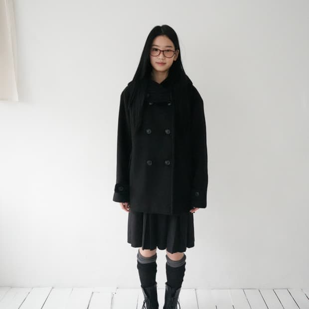 인앤양 미야 코트 리뉴얼 전 인앤양인하모니 Miya coat Black
