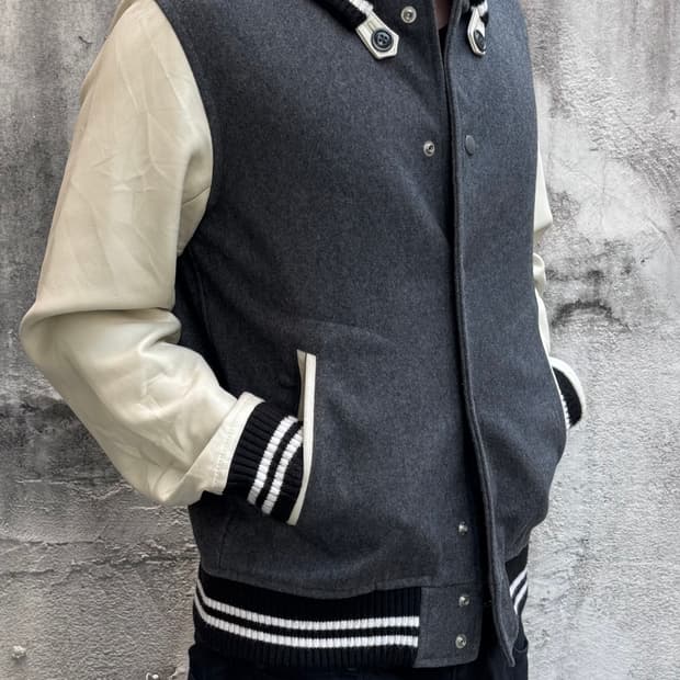 빔즈 레더 바시티 자켓