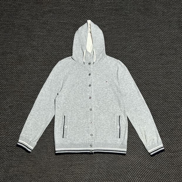 [L] Tommy 타미힐피거 우먼즈 그레이 후드 자켓