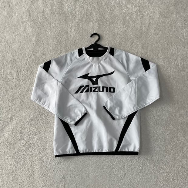 S 미즈노 경량 풀오버 웜업 바람막이 90 자켓