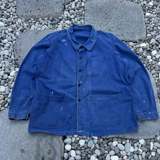 FADED VINTAGE WASHING PATCHWORK 프렌치워크자켓