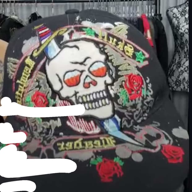 Skull hiphop punk cap