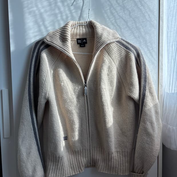 아디다스 져지 니트 집업 