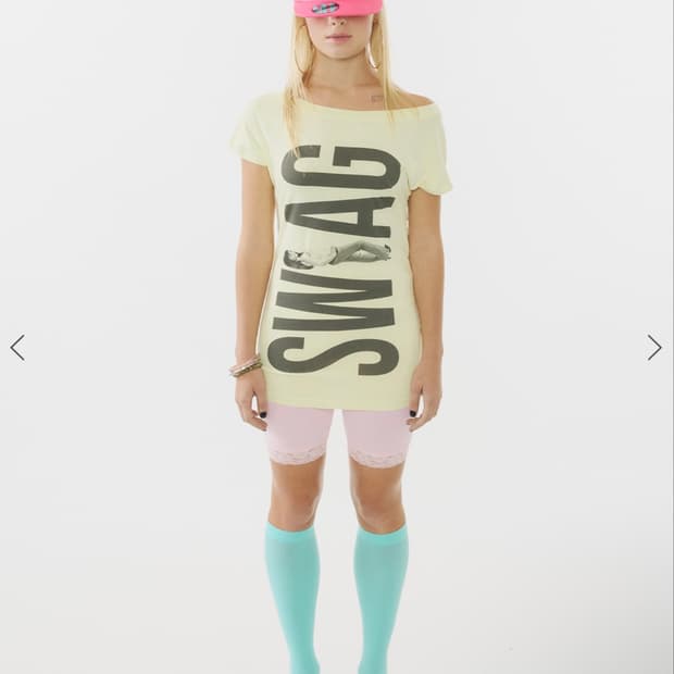Sculptor swag long tee yellow