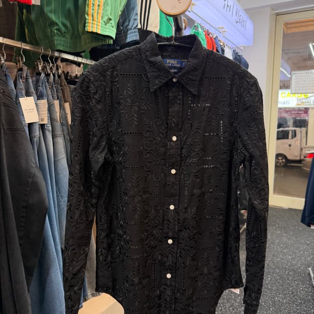 폴로 프리미엄 자수 셔츠 S