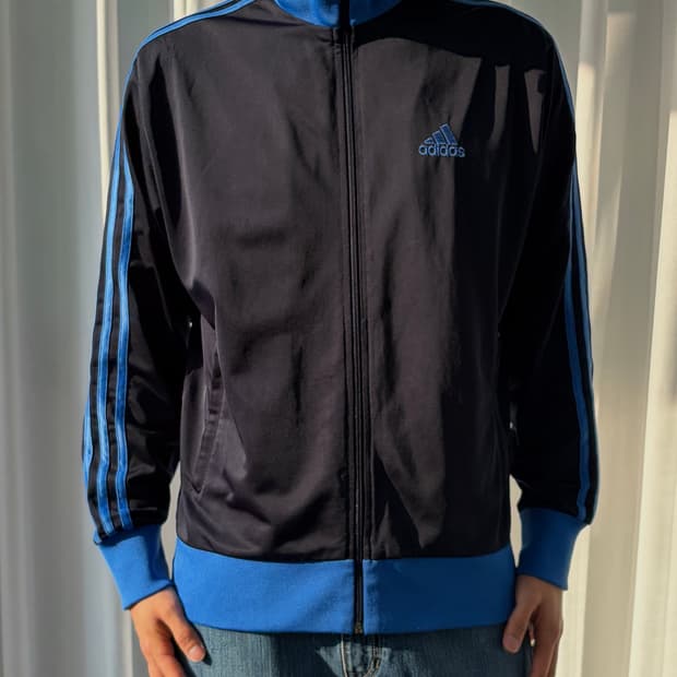 [L]아디다스 네이비 블루 트랙탑 져지