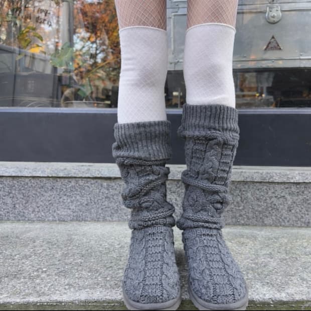 00s 리미티드 에디션 XL 롱 니트 카디 부츠