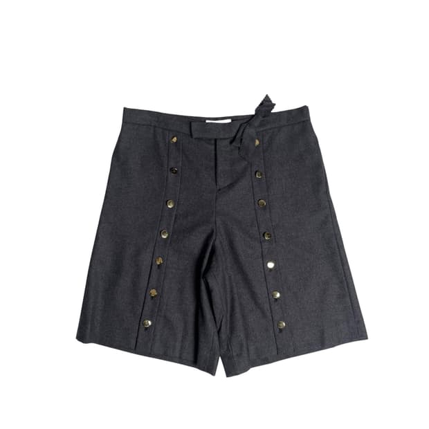 Sonia rykiel 울 100 버튼 반바지