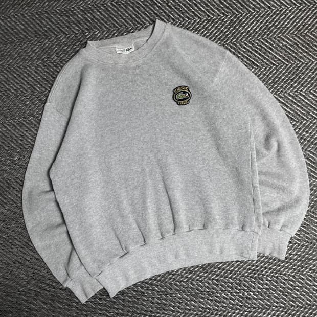 라코스테 아카이브 자수로고 크루넥 스웻셔츠y 5196