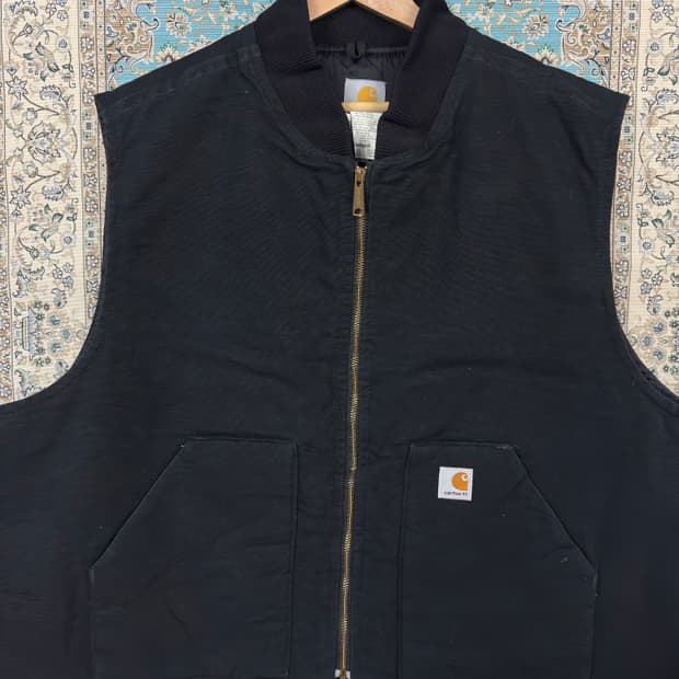 CARHARTT V01 BLK 덕 베스트1640