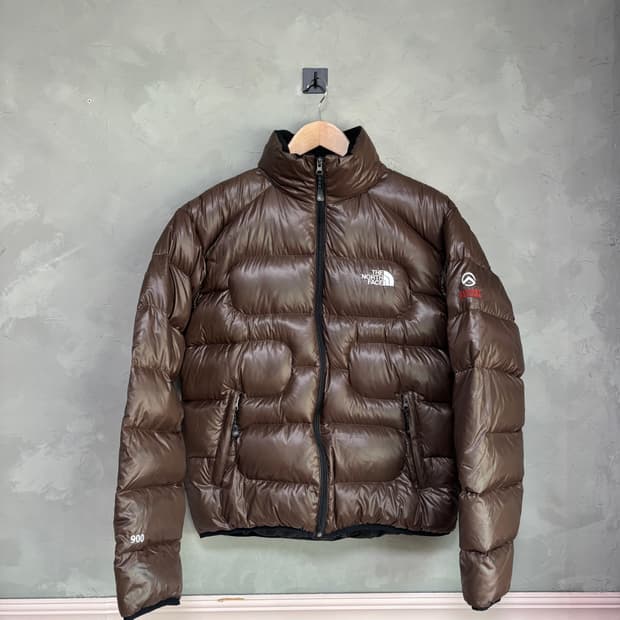 노스페이스 900 써밋 구스다운 패딩 브라운 해외판