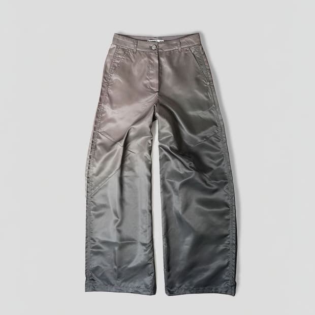 오픈와이와이 카키 와이드 레그 팬츠