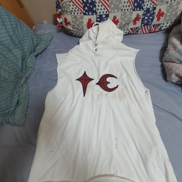 새제품 떠그클럽 디스트로이드 데미지 빈티지 후드 베스트 3사이즈