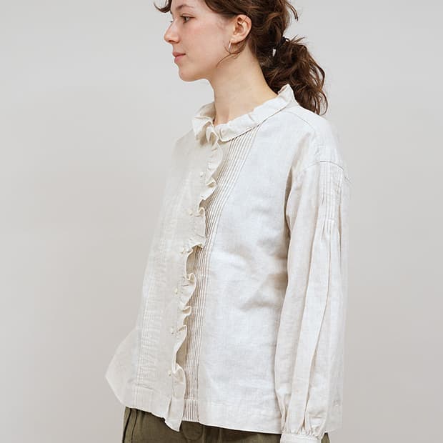 Nigel cabourn 나이젤 카본 프릴 블라우스