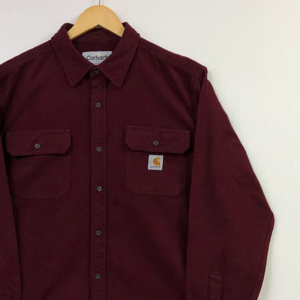 L 칼하트 버건디 워크 남방
