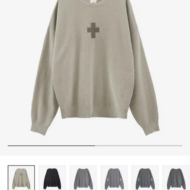 (2)폴리테루 크로스 니트