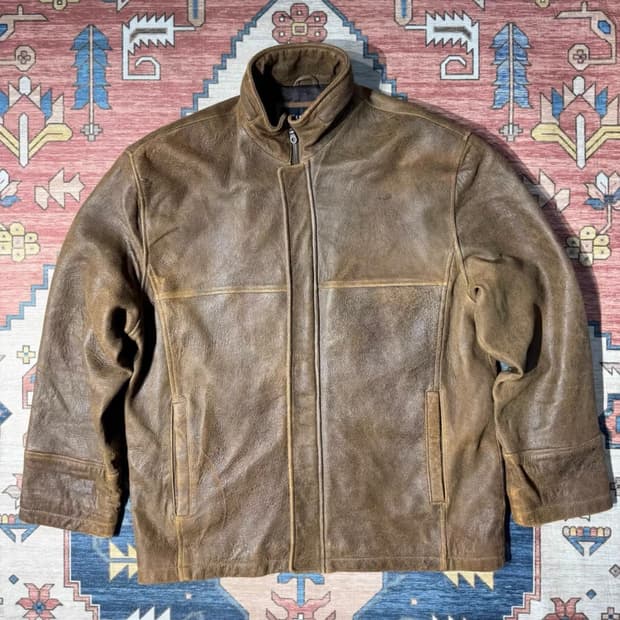 WILSONS 아메리칸 헤리티지 스탠드 칼라 카우하이드 자켓